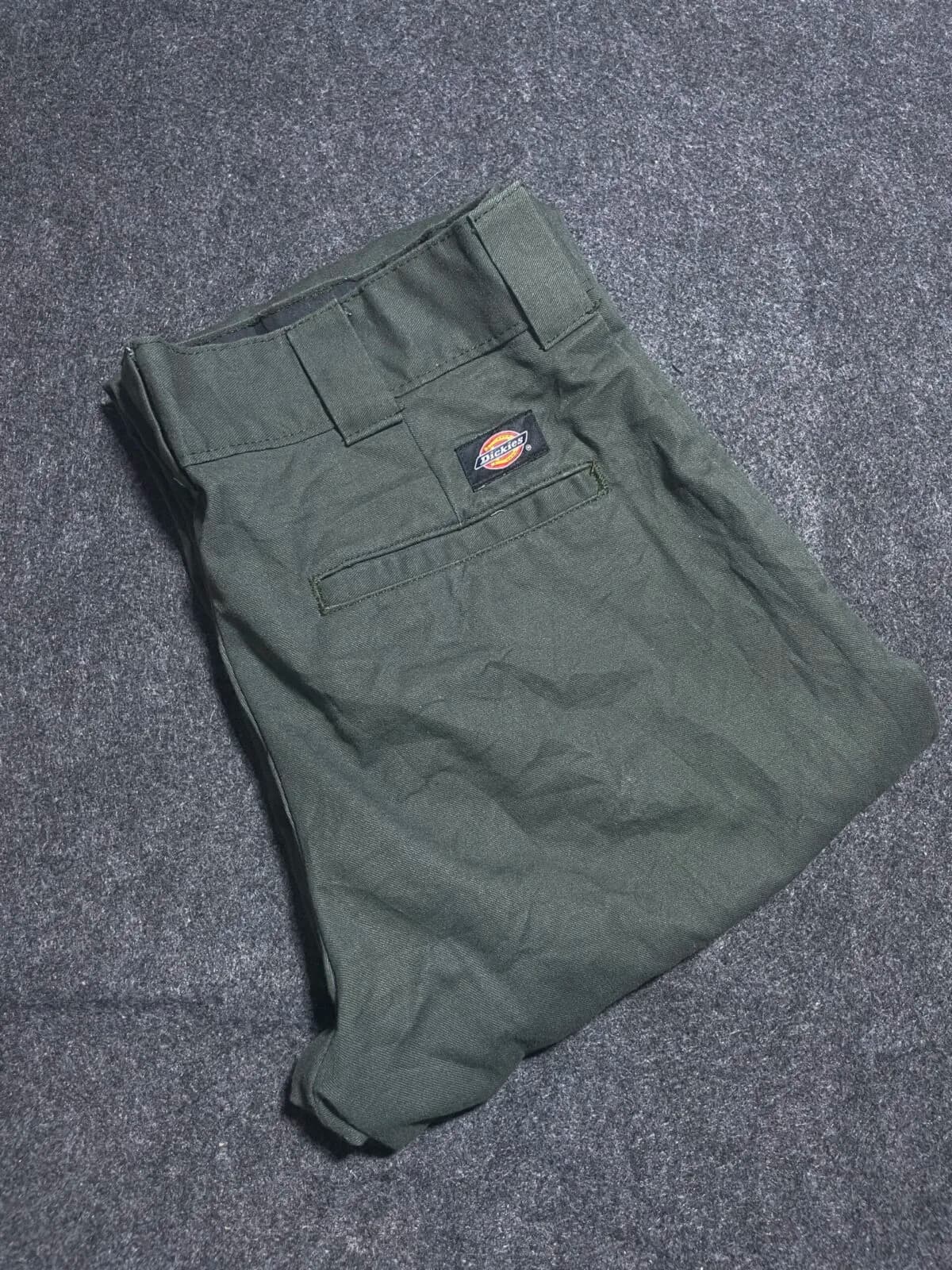 Dickies Flex Original Formal Pant Olive Green M thrift clothing India