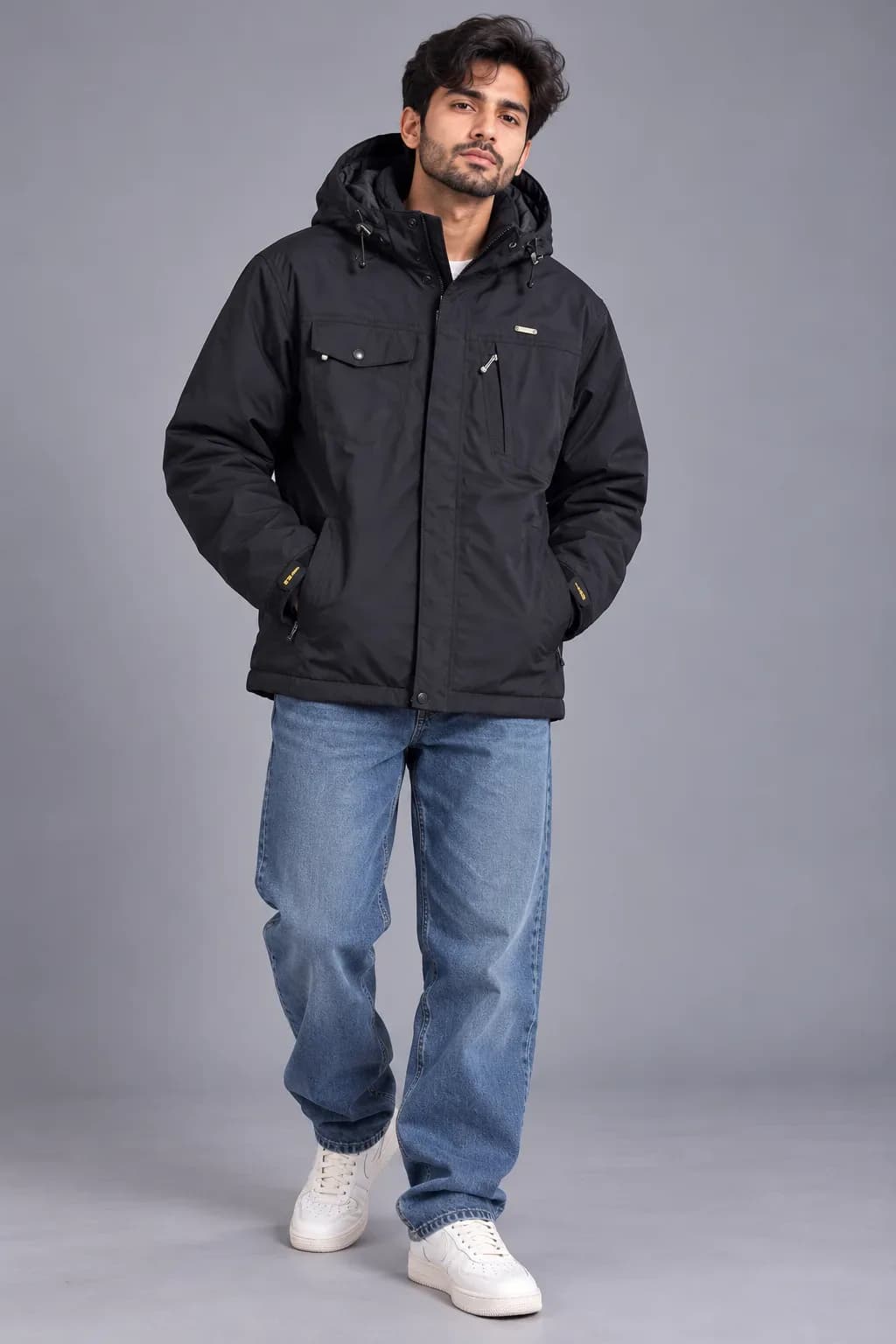 K2 Technical Outdoor Black Hooded Jacket – Size M