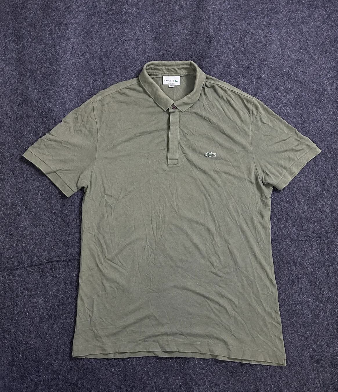 Lacoste Regular Fit Short-Sleeve Piqué Polo T-Shirt Sage Green / Olive XXL