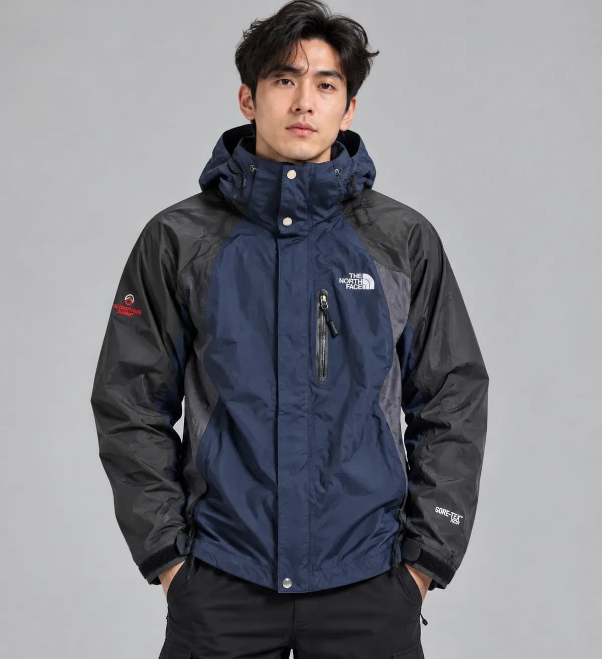 The North Face Summit Series GORE-TEX Waterproof Shell Jacket Navy/Black | XL