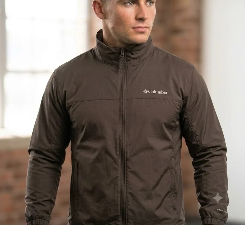 Columbia Sportswear Men's Lightweight Mesh-Lined Windbreaker Jacket - Brown (XXL)
