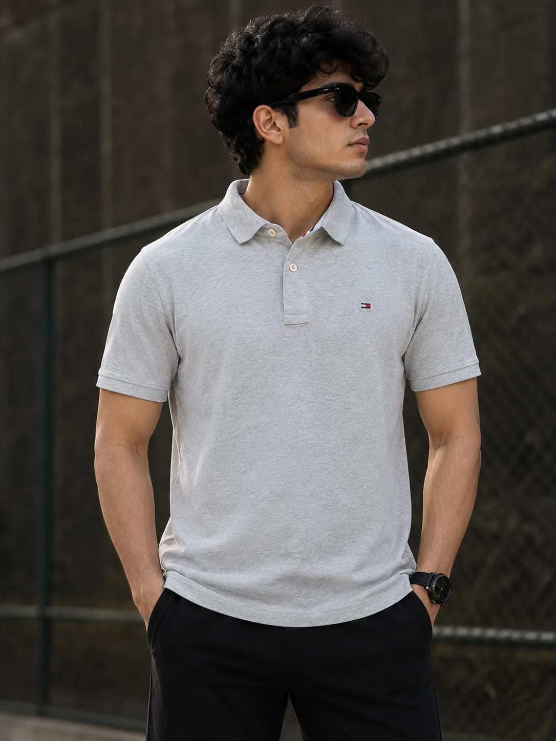 Tommy Hilfiger Grey Polo T-Shirt | Cotton Summer Polo | Men’s 3XL