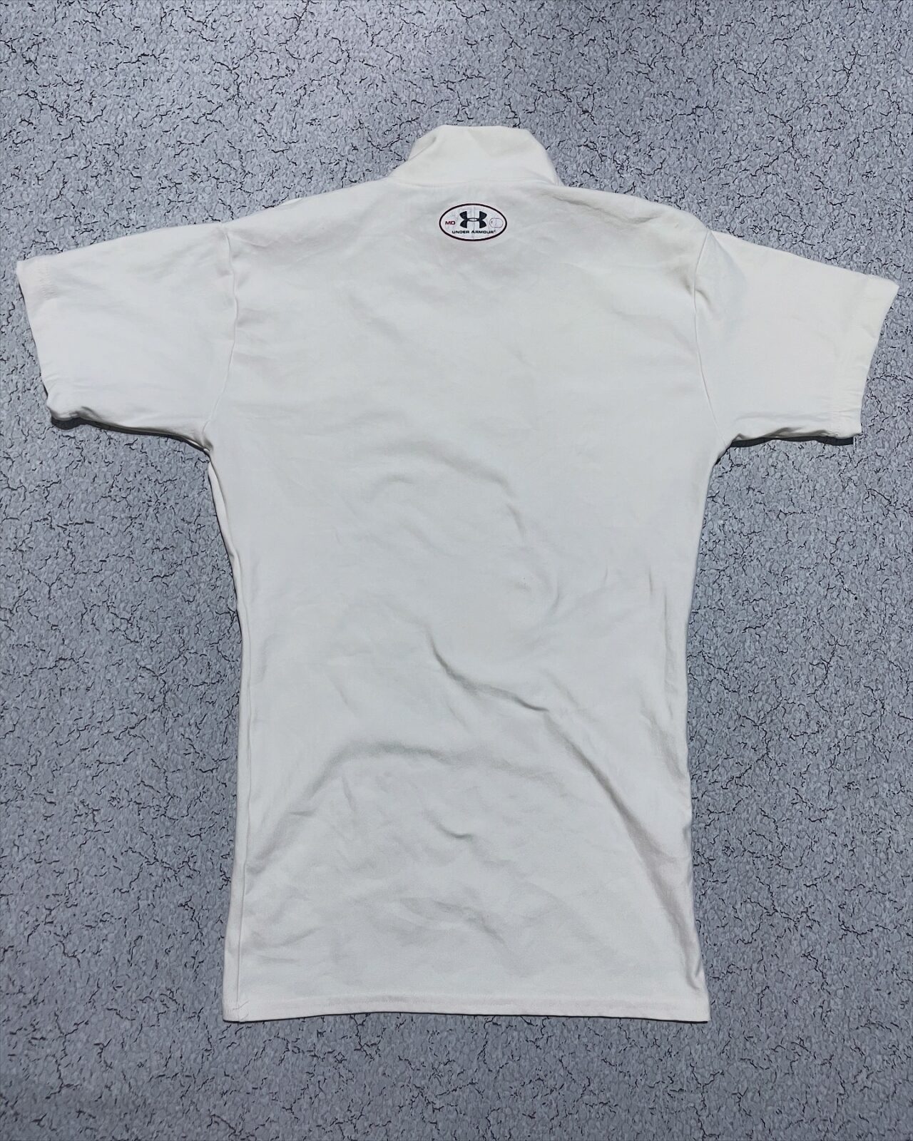Under Armour Half Sleeve High Neck Compression Size S White