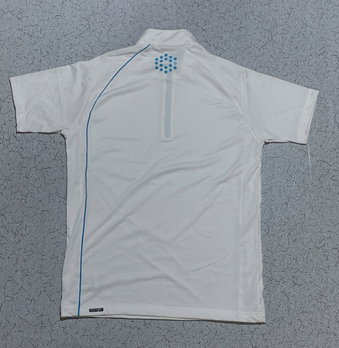 Puma Half Zip Up Tshirt Size L White