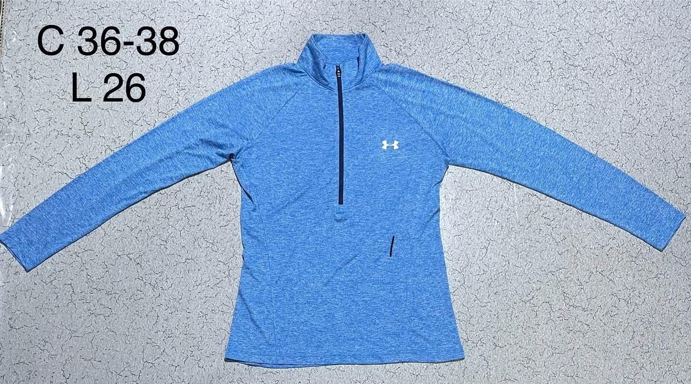 Under Armour Heatgrear Half Zip Up Tshirt Size M