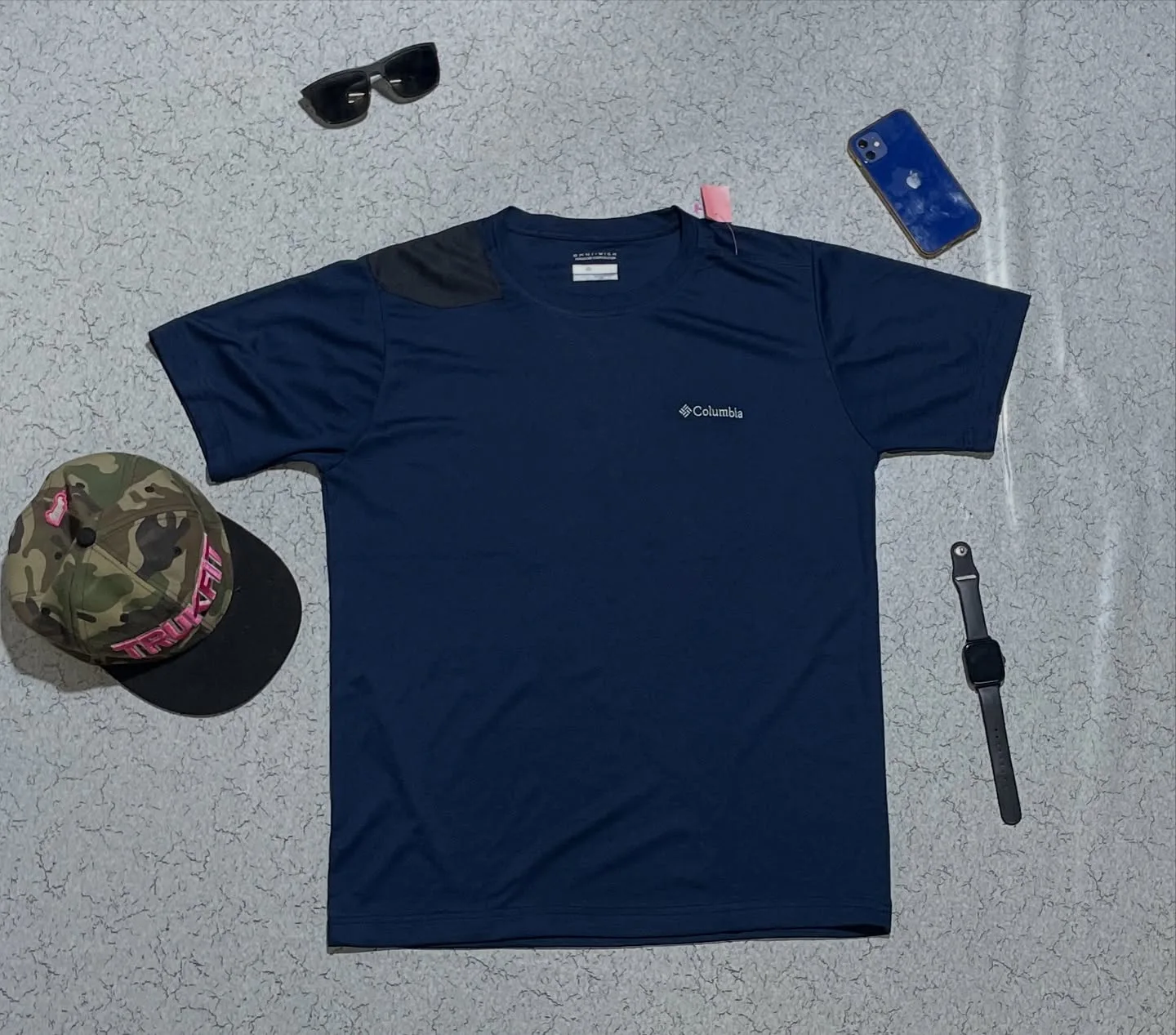 Columbia Omni Wick Tee Blue XL