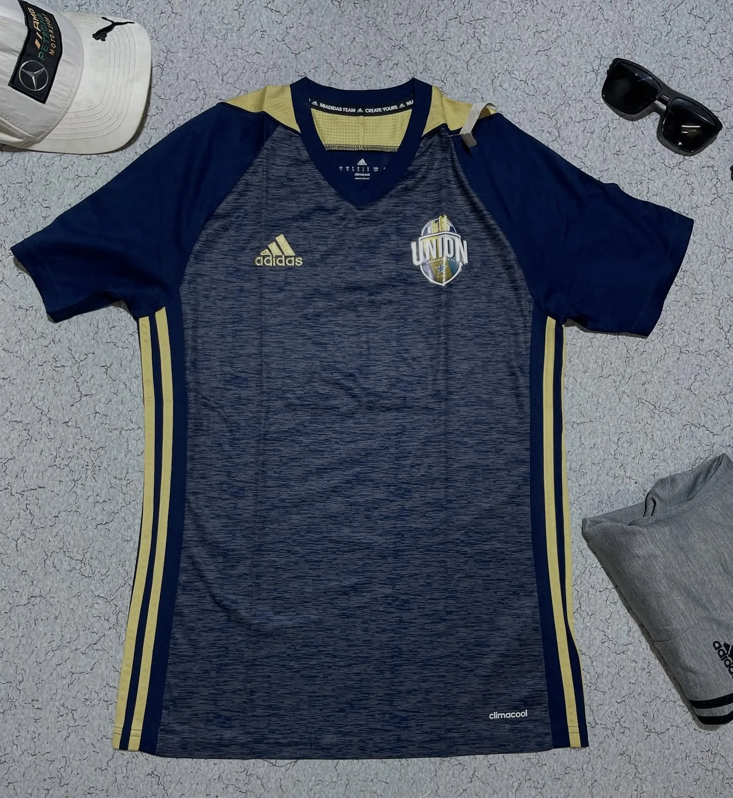 Adidas Climacool Football Jersey Blue Yellow M