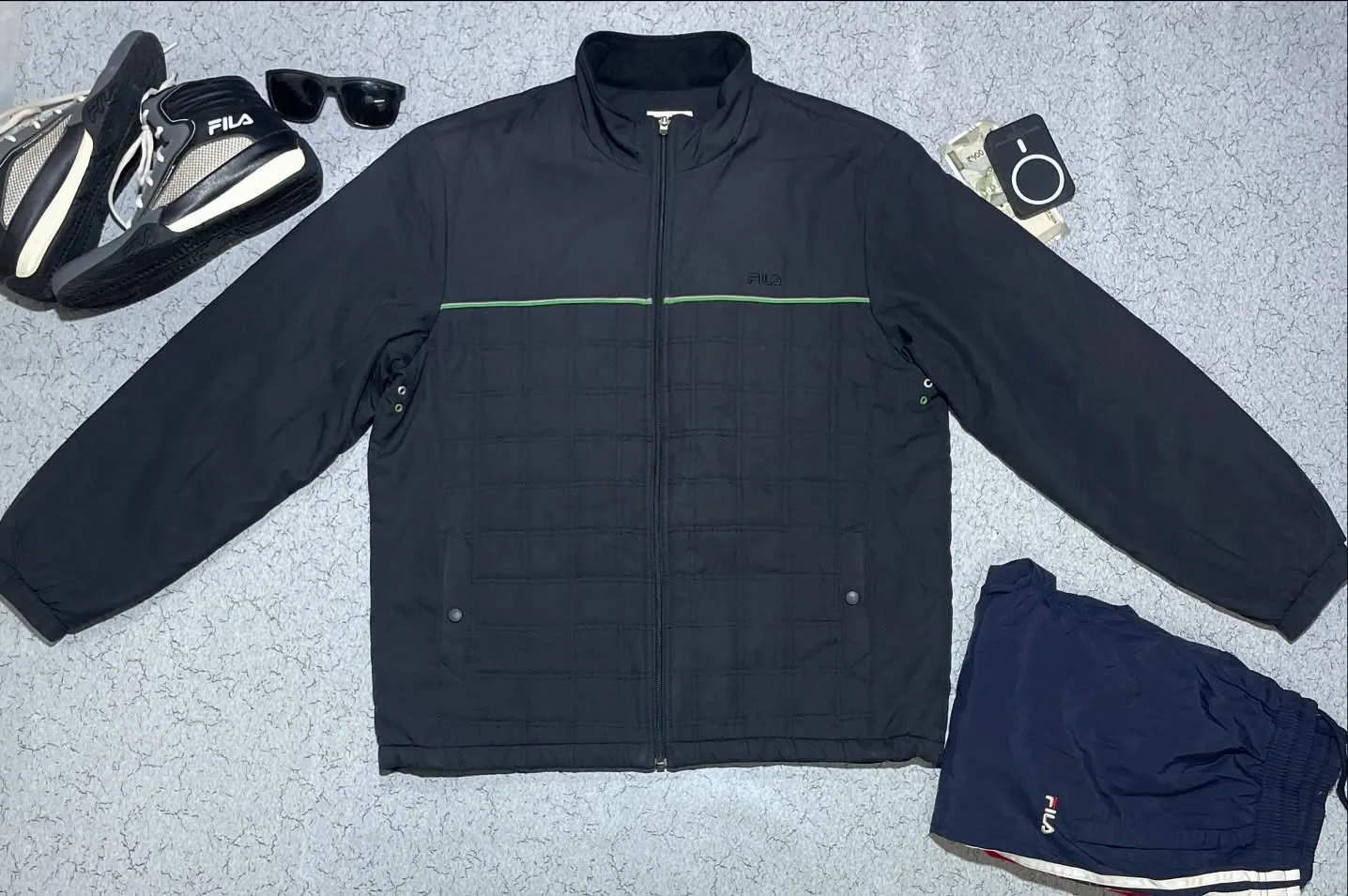 Fila Bella Italia Winter Jacket Size Xxl Black