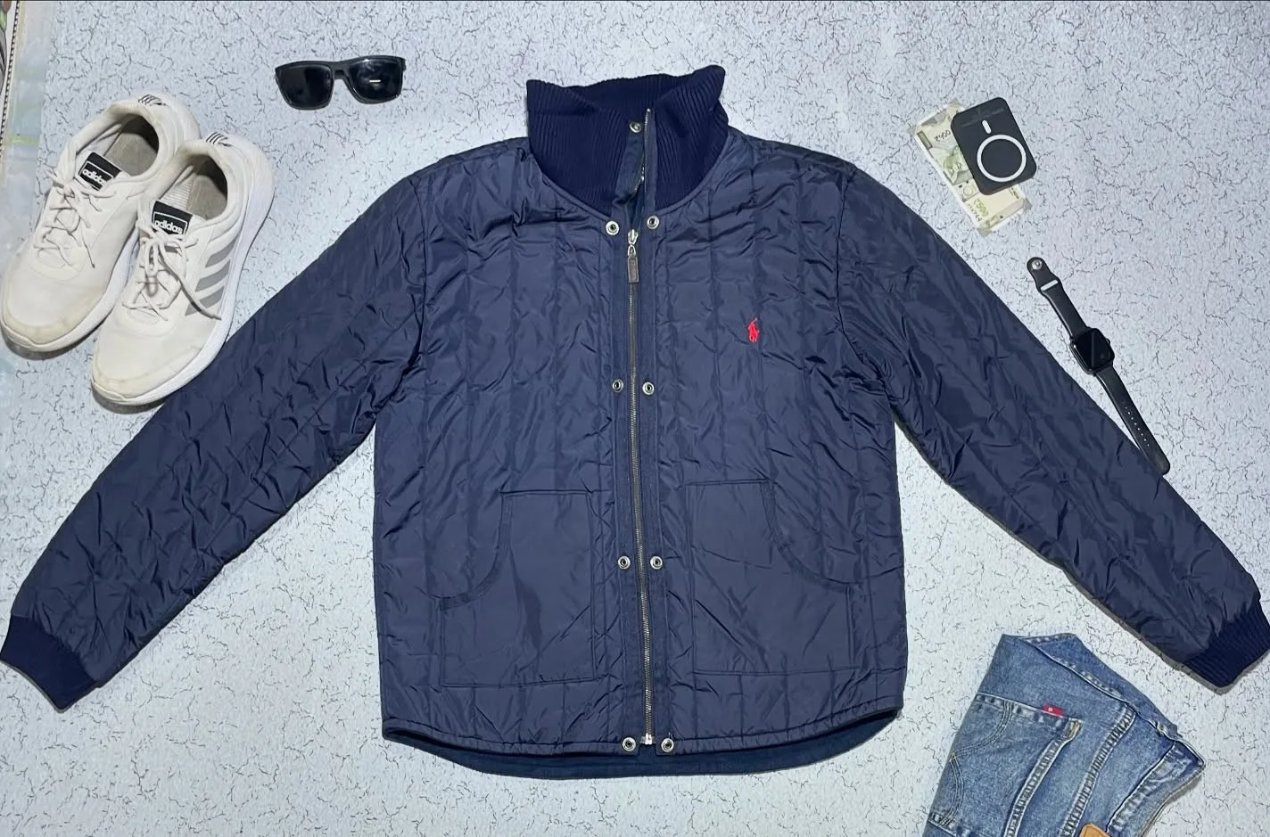 Terra Varsity Baseball Bomber Jacket Polo Ralph Lauren Size XL