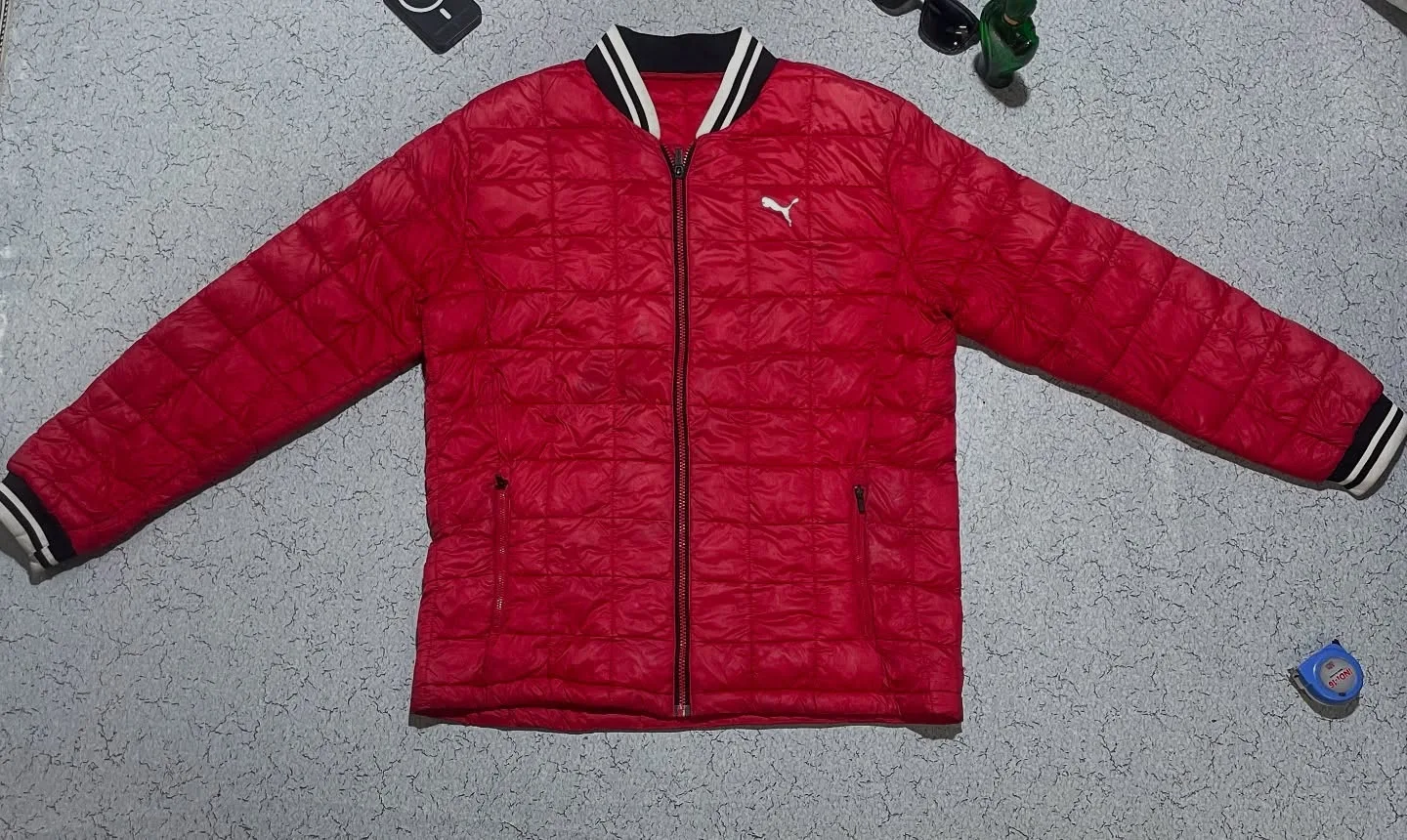 Puma Lite Weight Puffer Jacket Xl Red