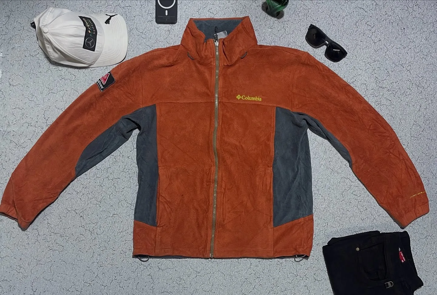 Columbia interchange quilted fleece omni heat Size XL