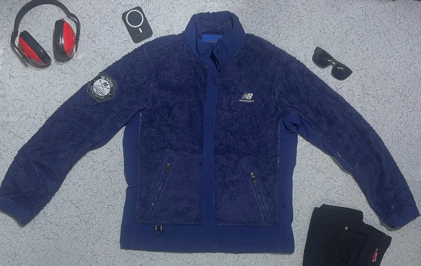 New Balance Patrol Alaska High Point Fleece Jacket Blue XL