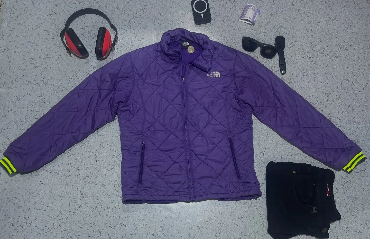 The North Face Puffer Jacket Size M Purple