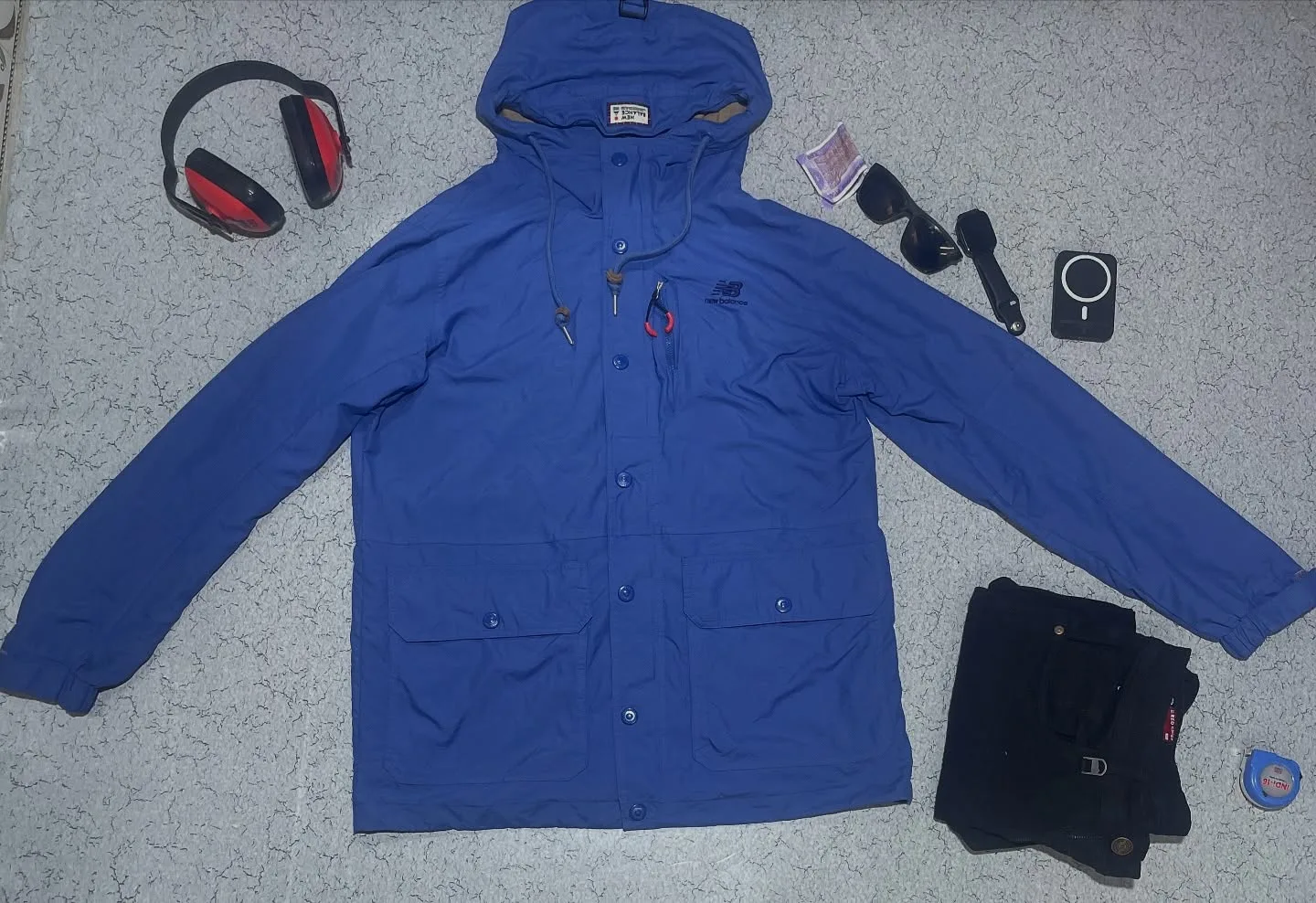 New Balance Camp Hoodie Jacket Size Xl Blue