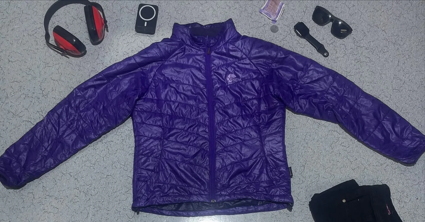 Nepa Puffer Jacket Purple Size S