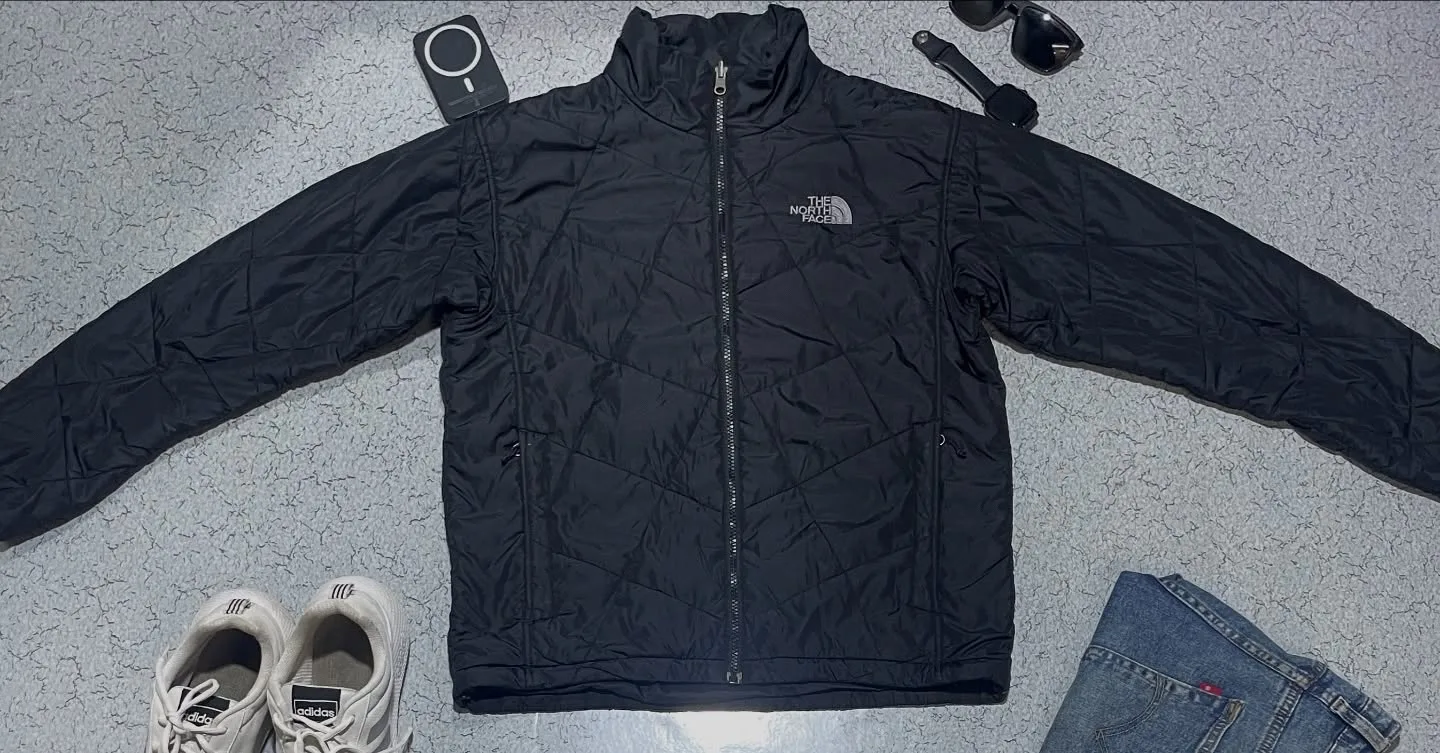 THE NORTH FACE PUFFER JACKET BLACK SIZE M