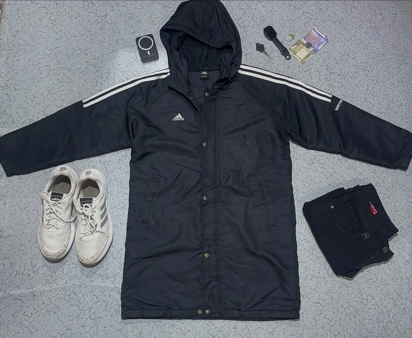 Adidas Martial Arts Parka Jacket Black M