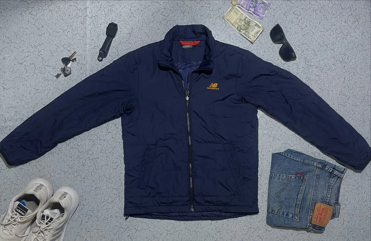 New Balance Puffer Jacket Size M Colour Blue