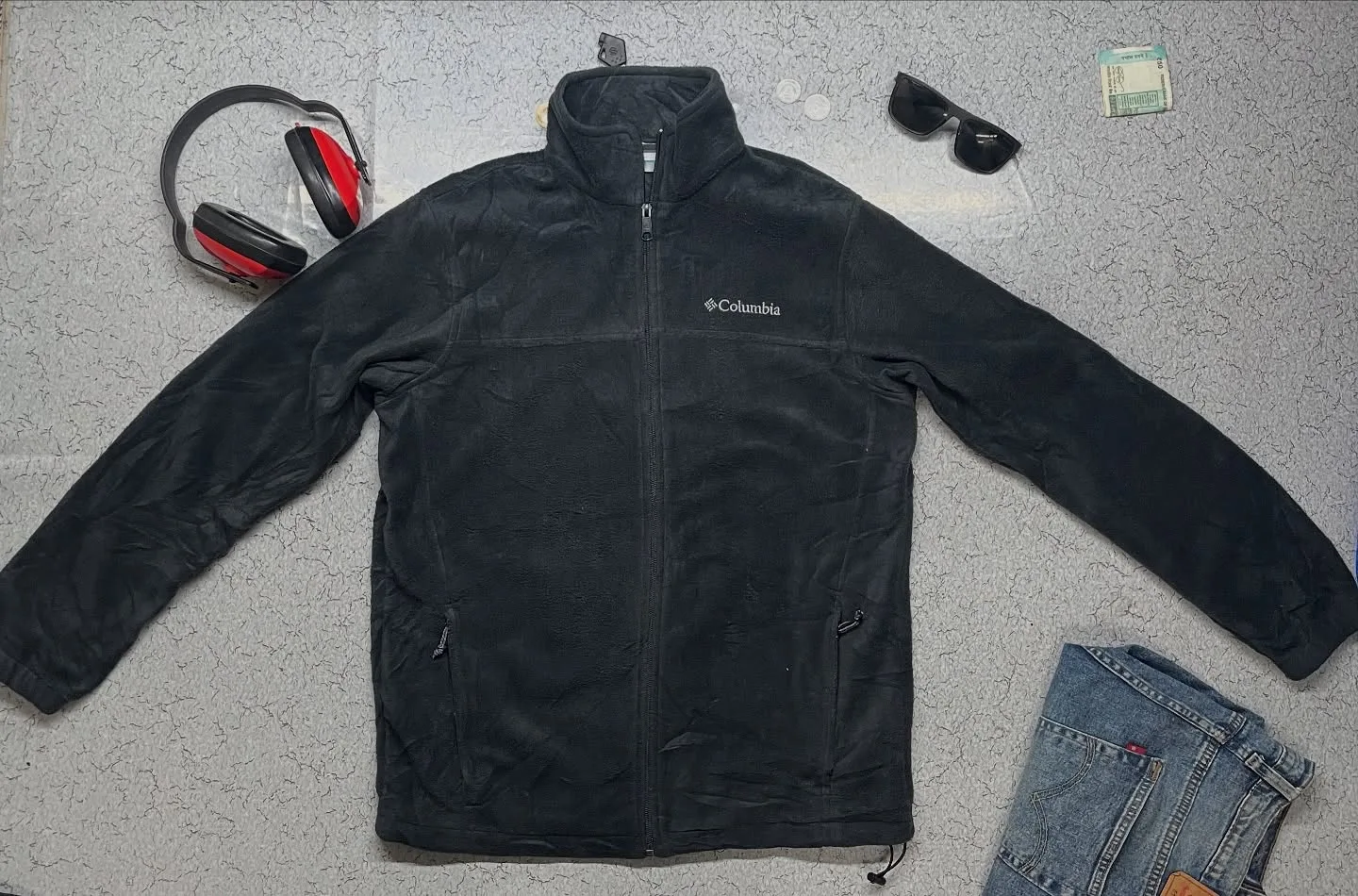 Columbia Fleece Jacket Size Dark Grey Xl