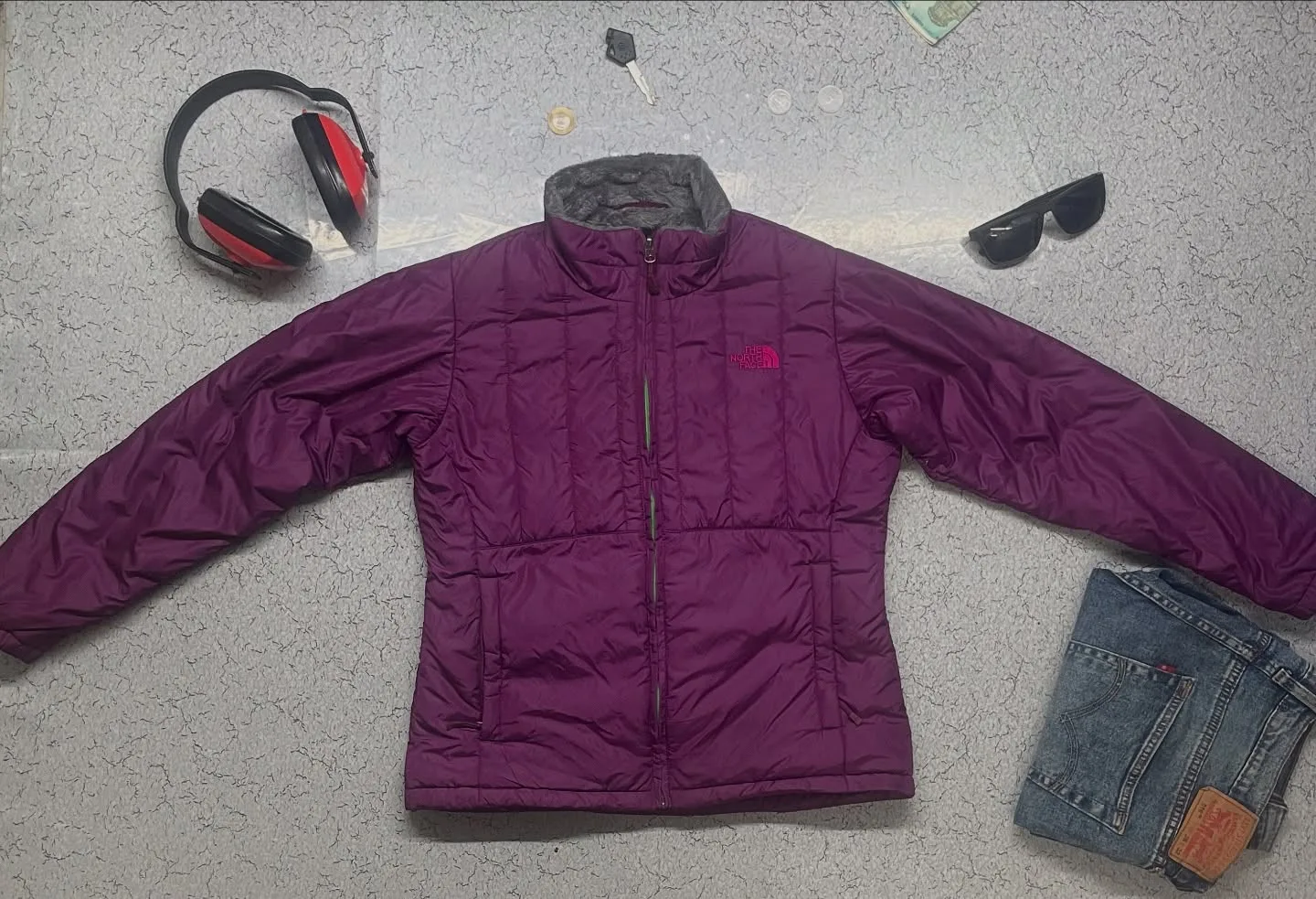 THE NORTH FACE WOMEN'S PUFFER JACKET SIZE S PURPLE