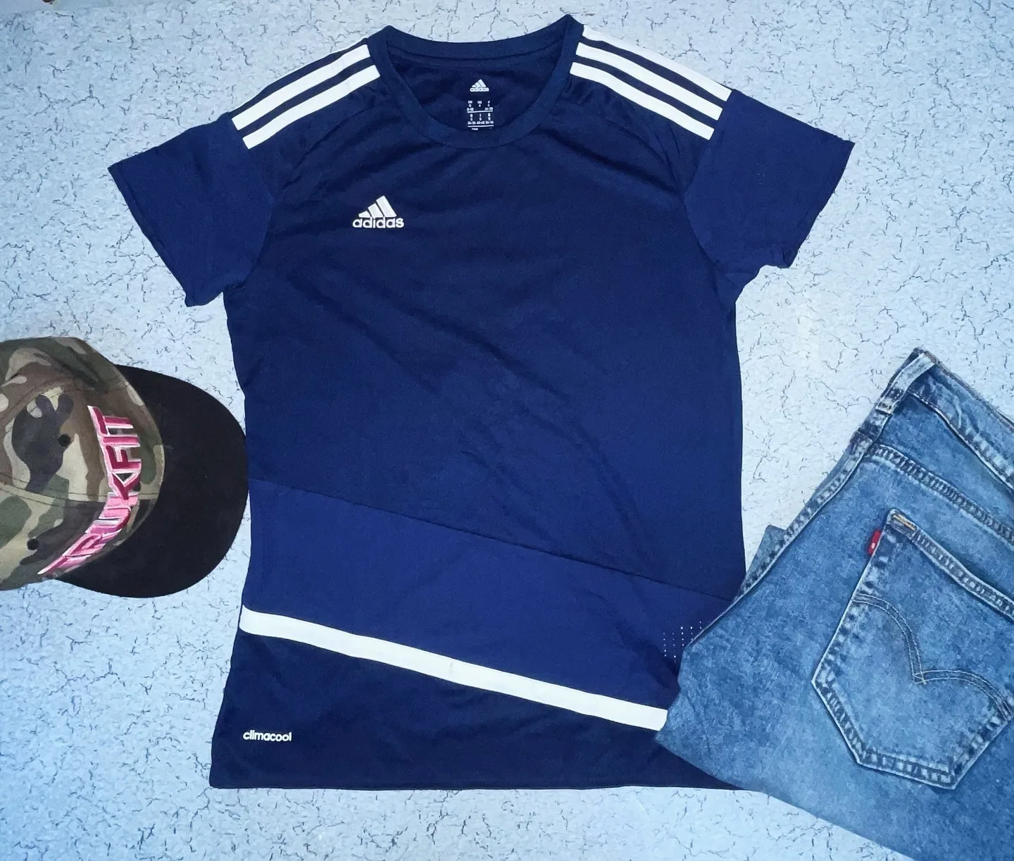 Adidas Dark Blue Jersey For Women Size S
