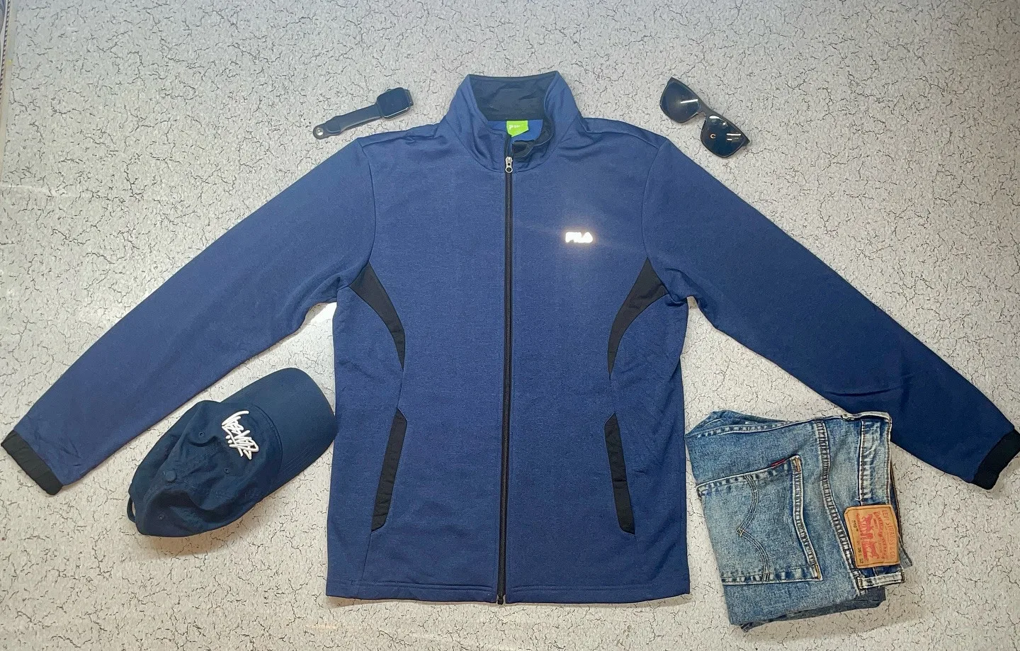 Fila Track Jacket Blue Size L
