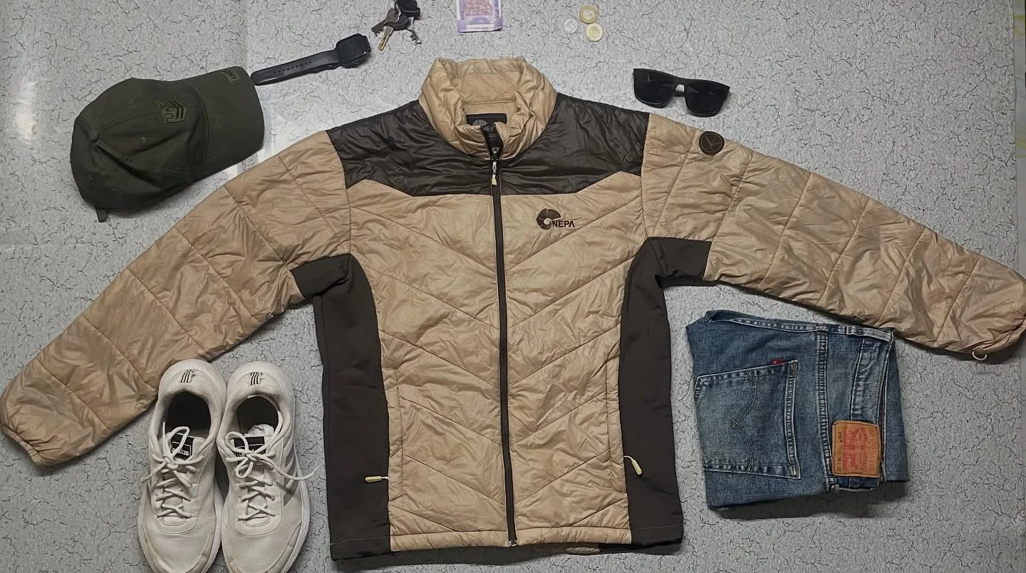 Nepa Puffer Jacket Size M Brown
