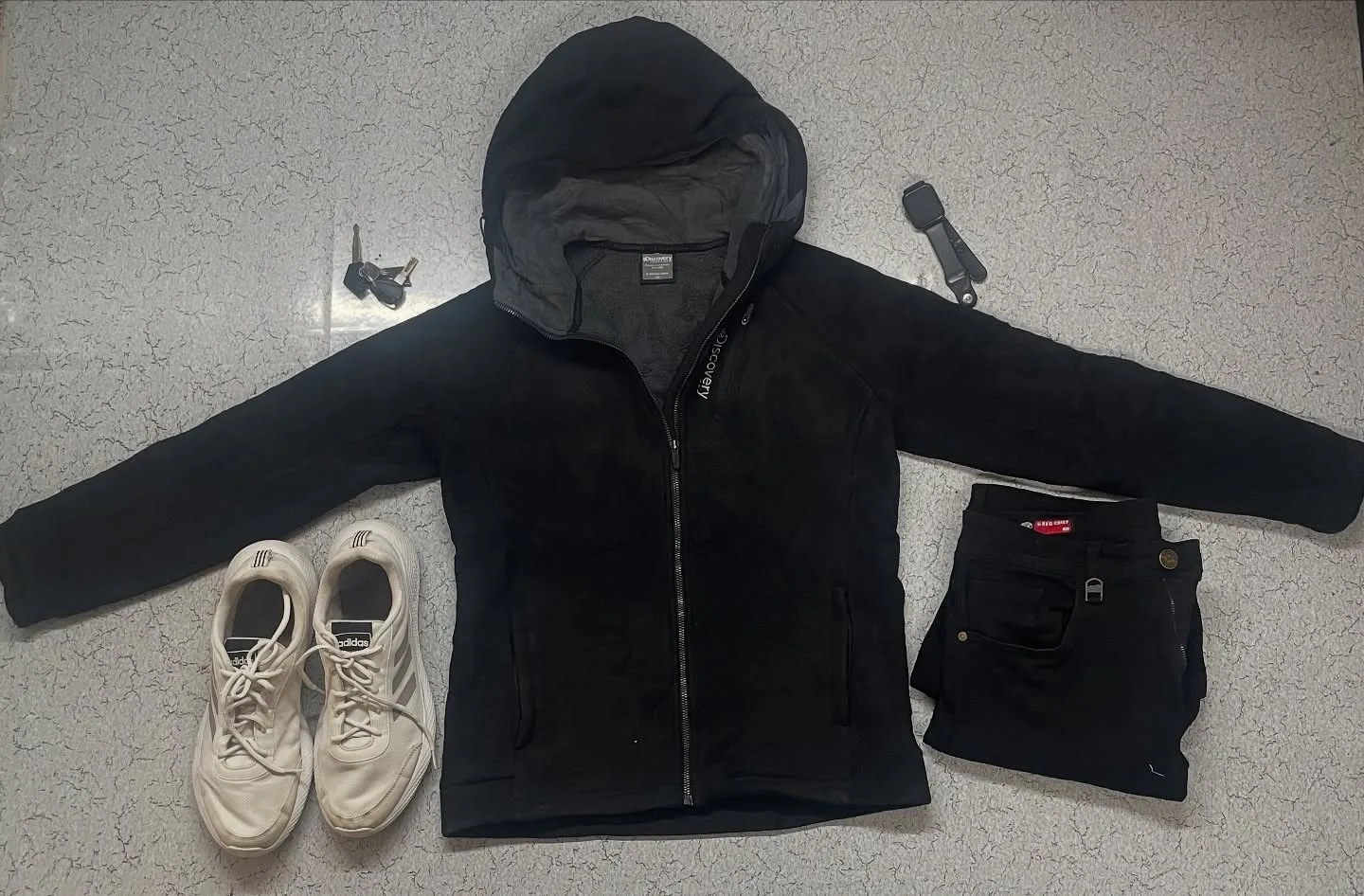 Discovery Expedition Quilted Fleece hooded Jaciket M