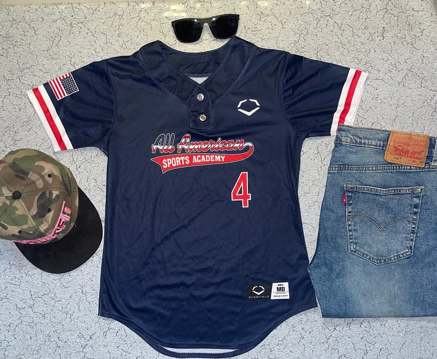 All Americans Baseball Jersey Size S