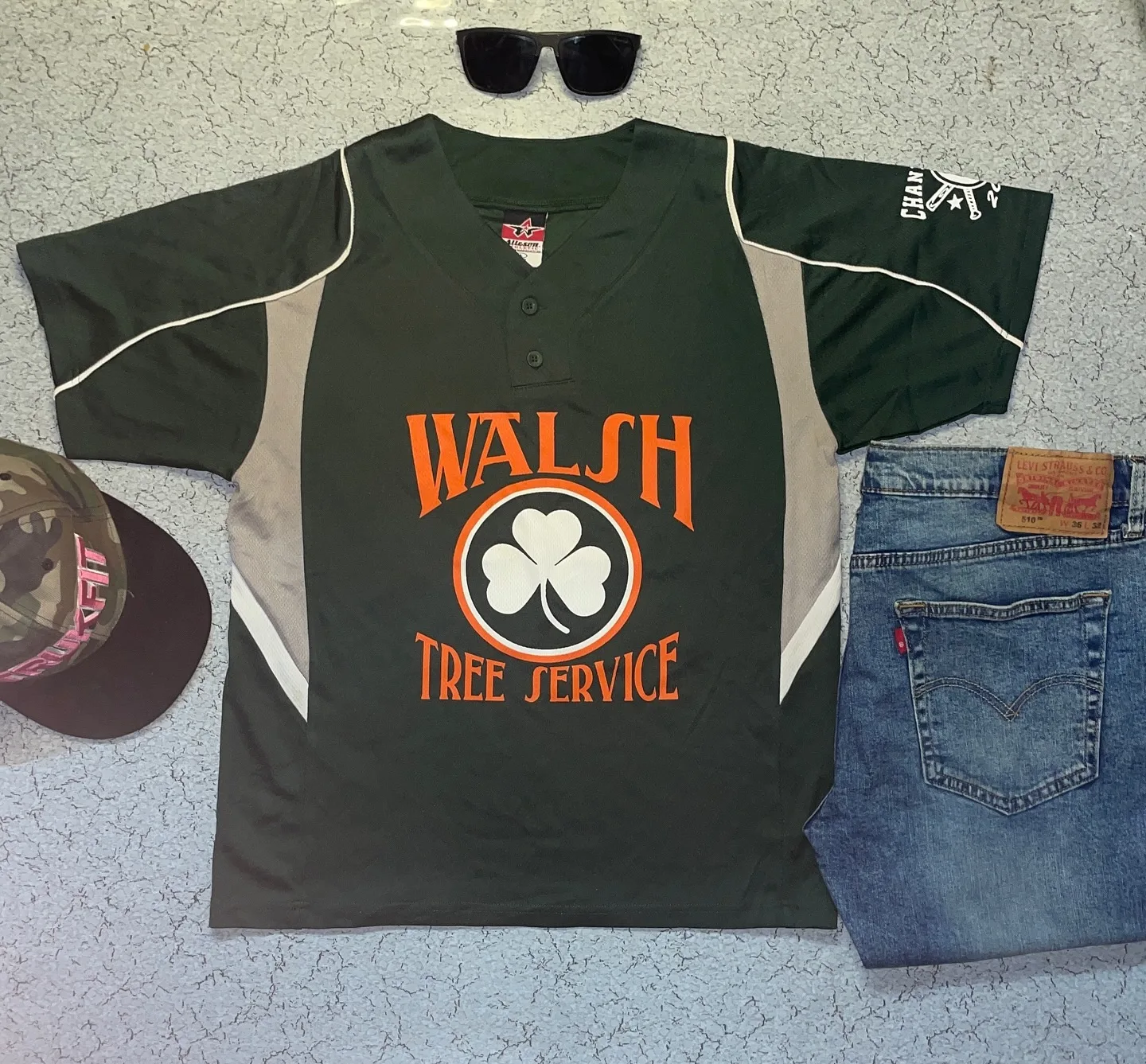 Baseball Jersey Size M Colour Green