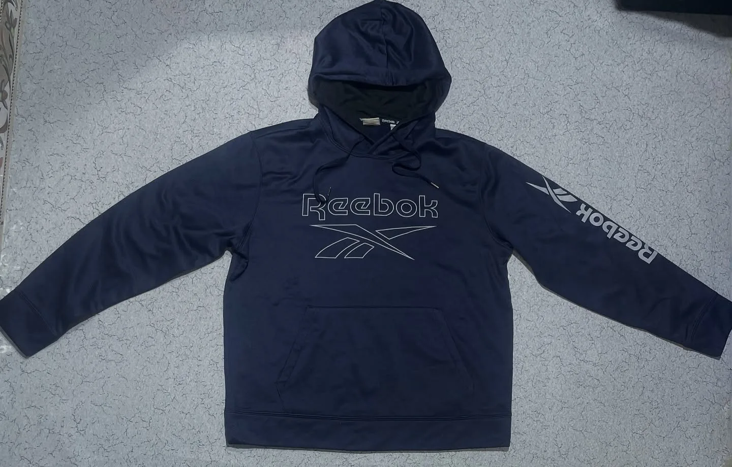 Reebok Hoodie Tshirt Blue-Xl