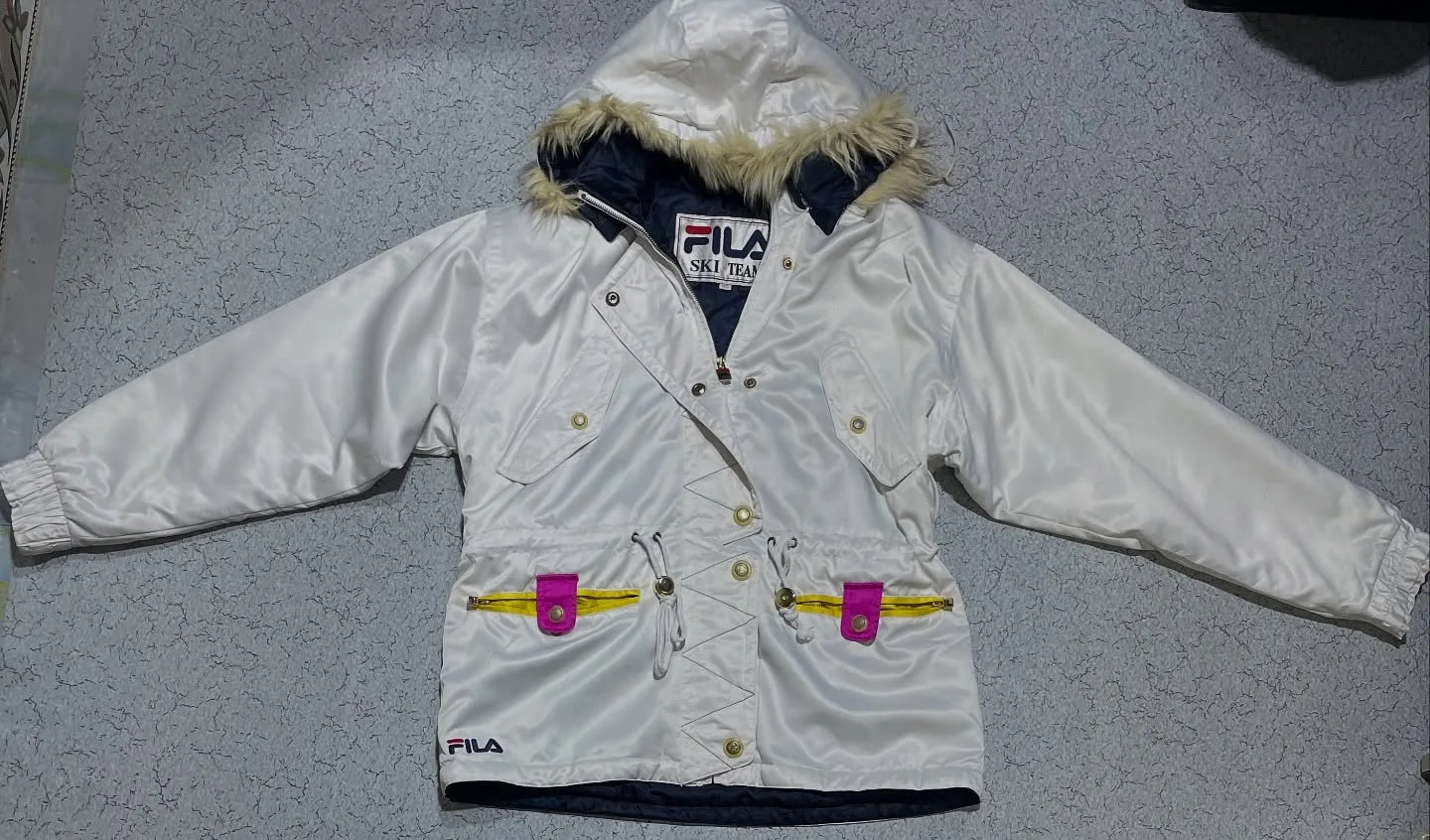 Fila Ski Team Italia Hooded Jacket White Size L