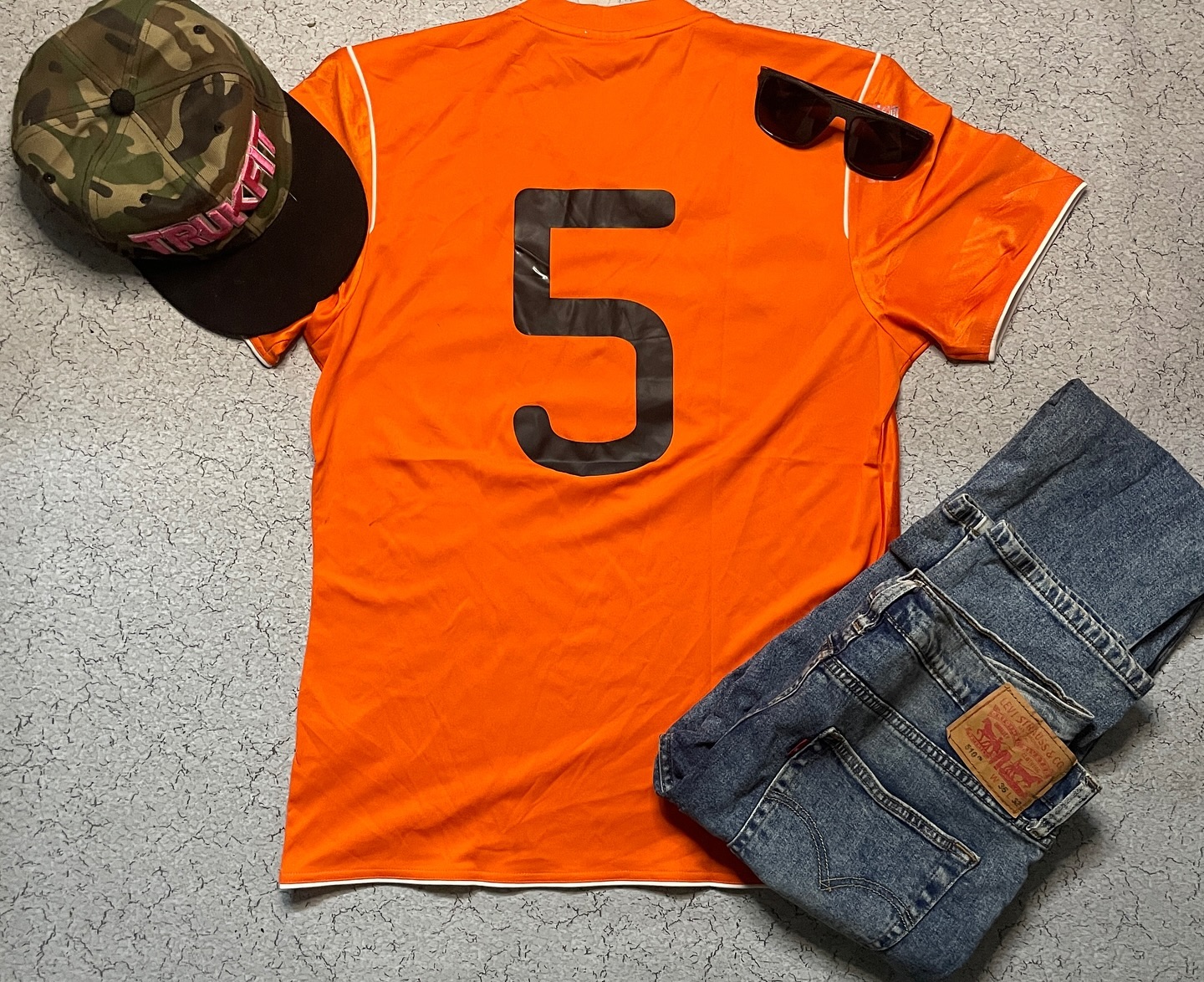 Adidas Orange Jersey Size M