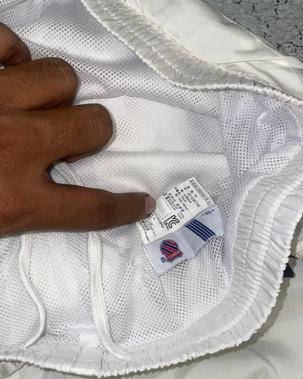 KWISS TRACK PANT SIZE M WHITE