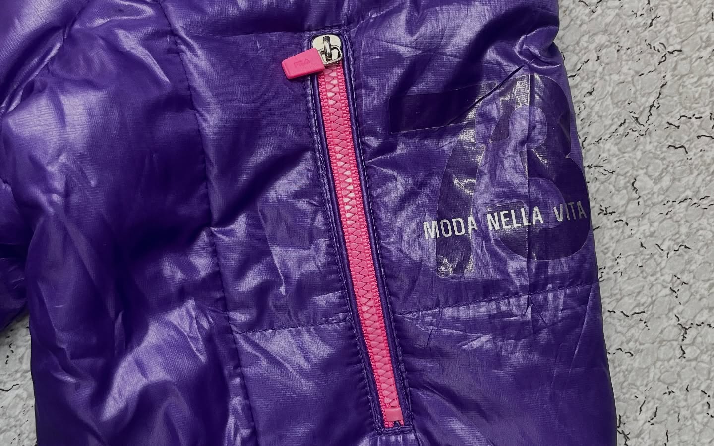 FILA WOMEN'S PUFFER WINTER JACKET SIZE M PURPLE
