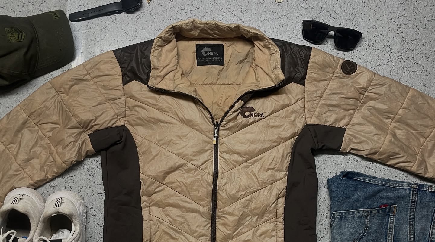 Nepa Puffer Jacket Size M Brown