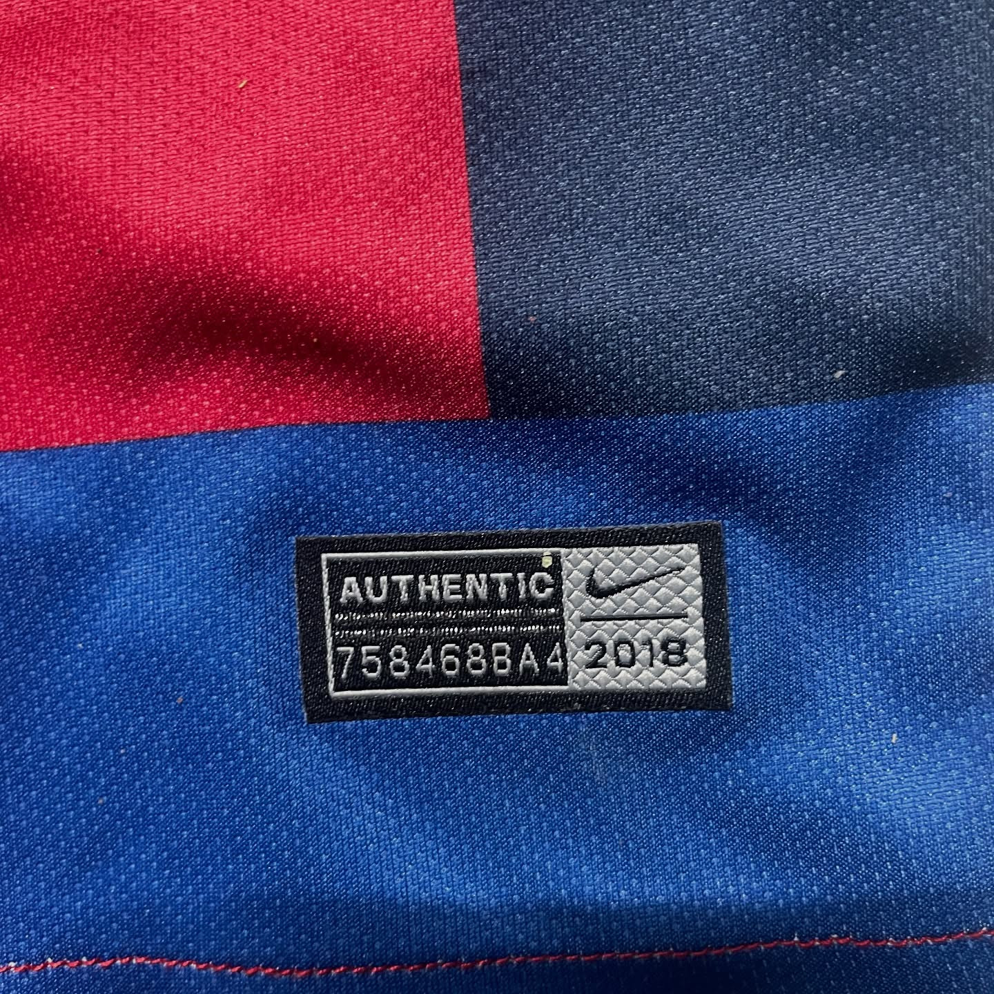 NIKE FCB JERSEY SIZE M BLUE