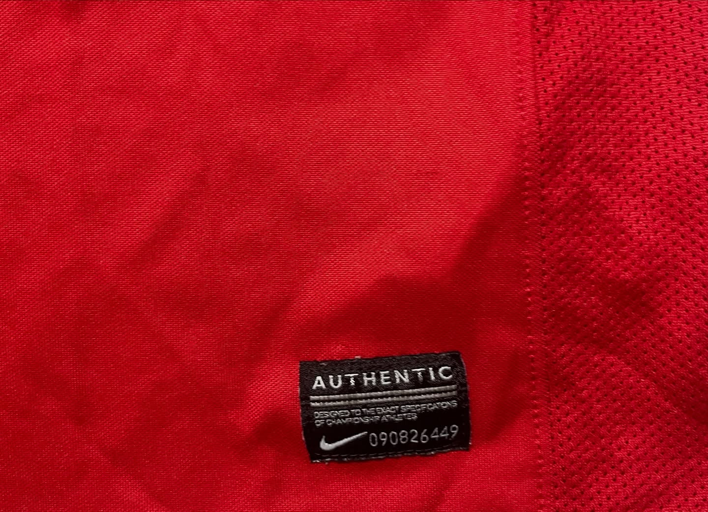 Nike Full Sleeve Football Jersey Size M Red