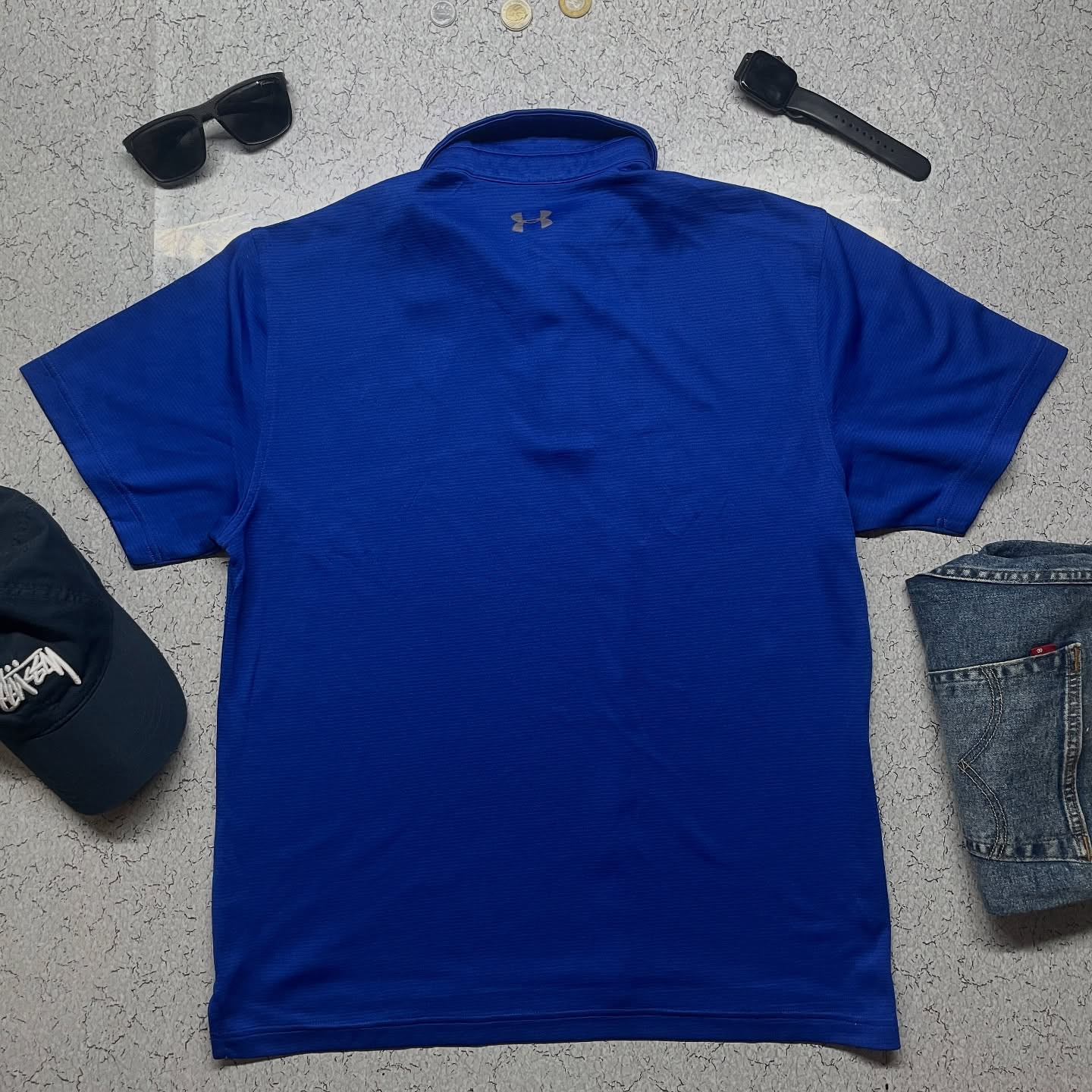 Under Armour Men's Half Sleeve Tshirt Blue L