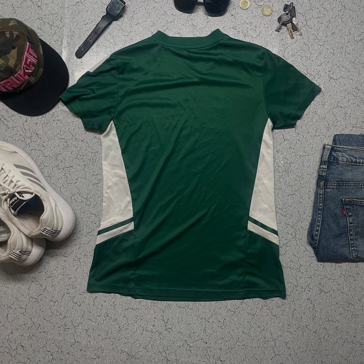 Adidas Aeroready Green Jersey Size S