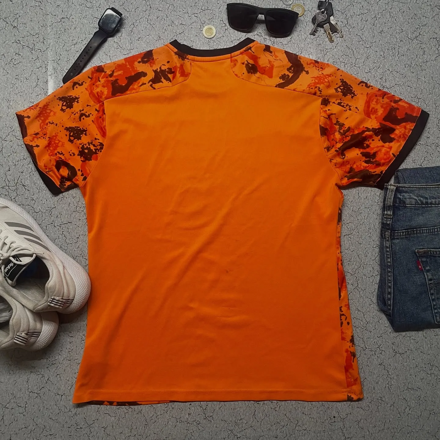 Adidas Jeep Orange Jersey Size L