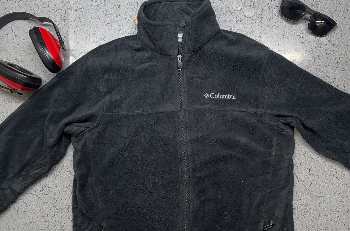 Columbia Fleece Jacket Size Dark Grey Xl