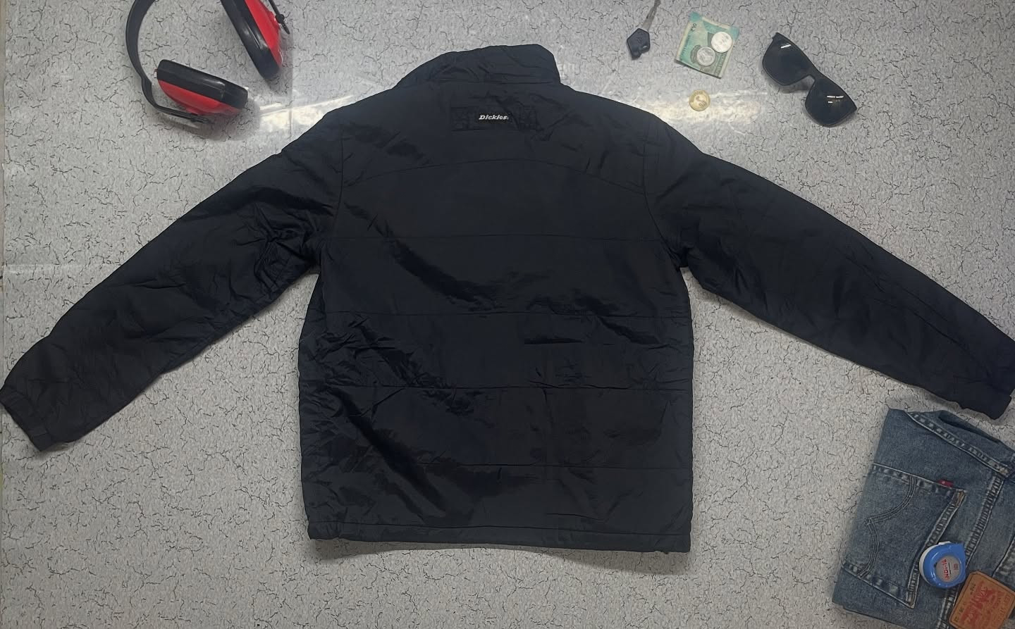 Dickies Puffer Jacket Size M Colour Red