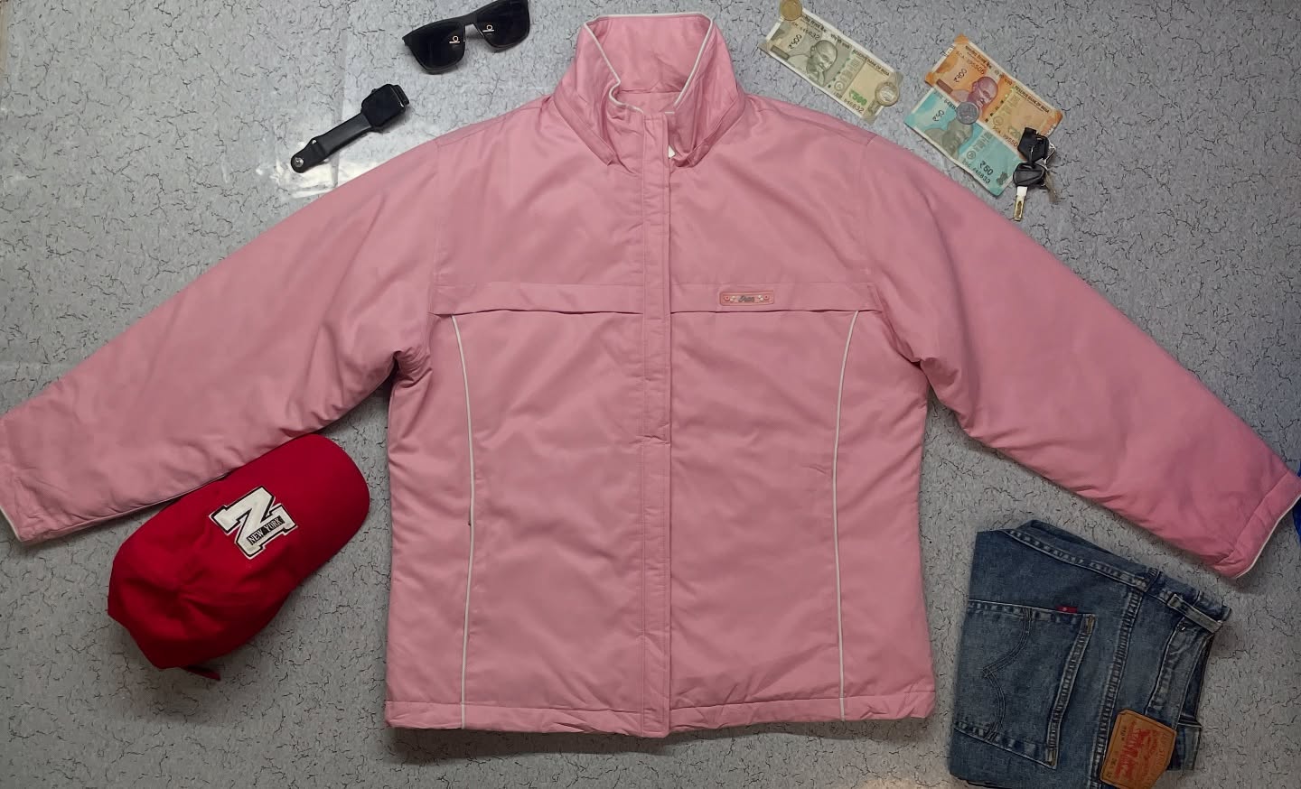 Aiscs Women's Winter Hooded Jacket XL Pink