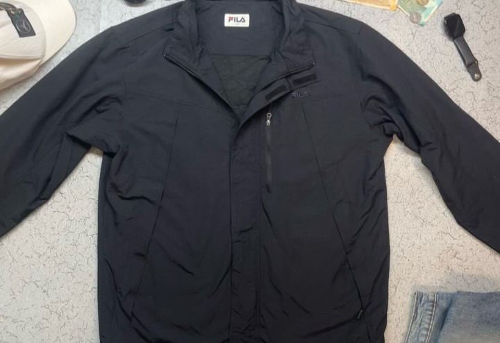 Fila WindCheater Jacket Size Xl Black