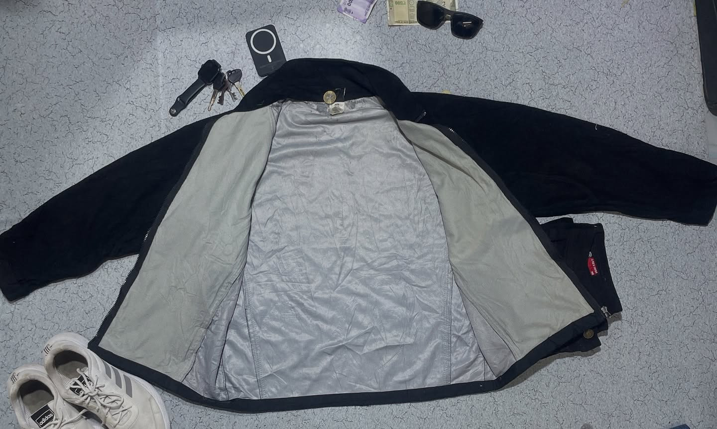 The North Face Wool Jacket Size Xl Black Colour