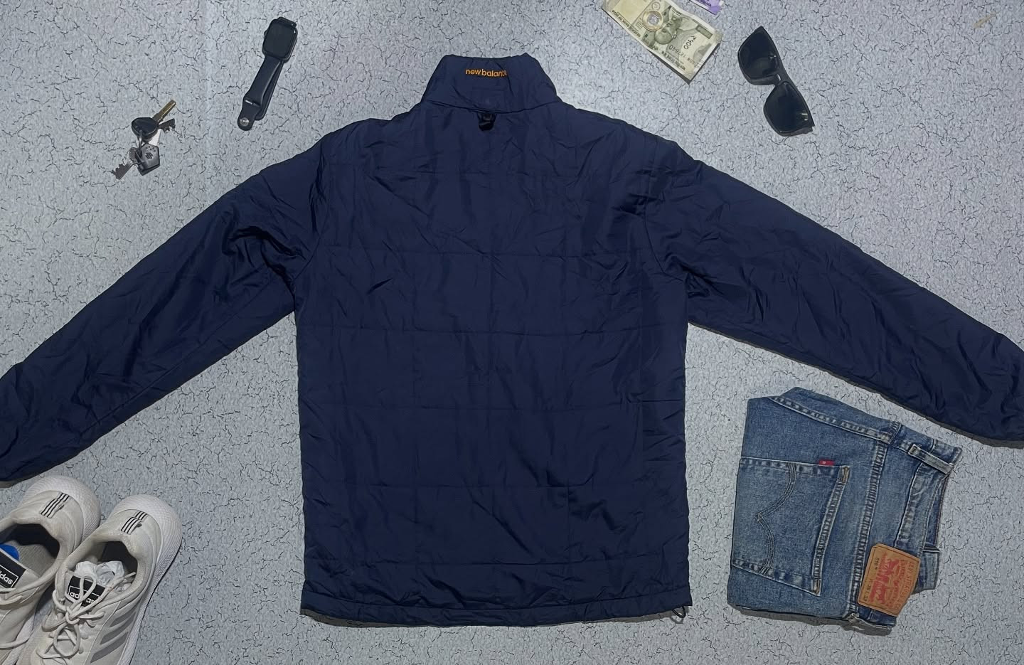 New Balance Puffer Jacket Size M Colour Blue