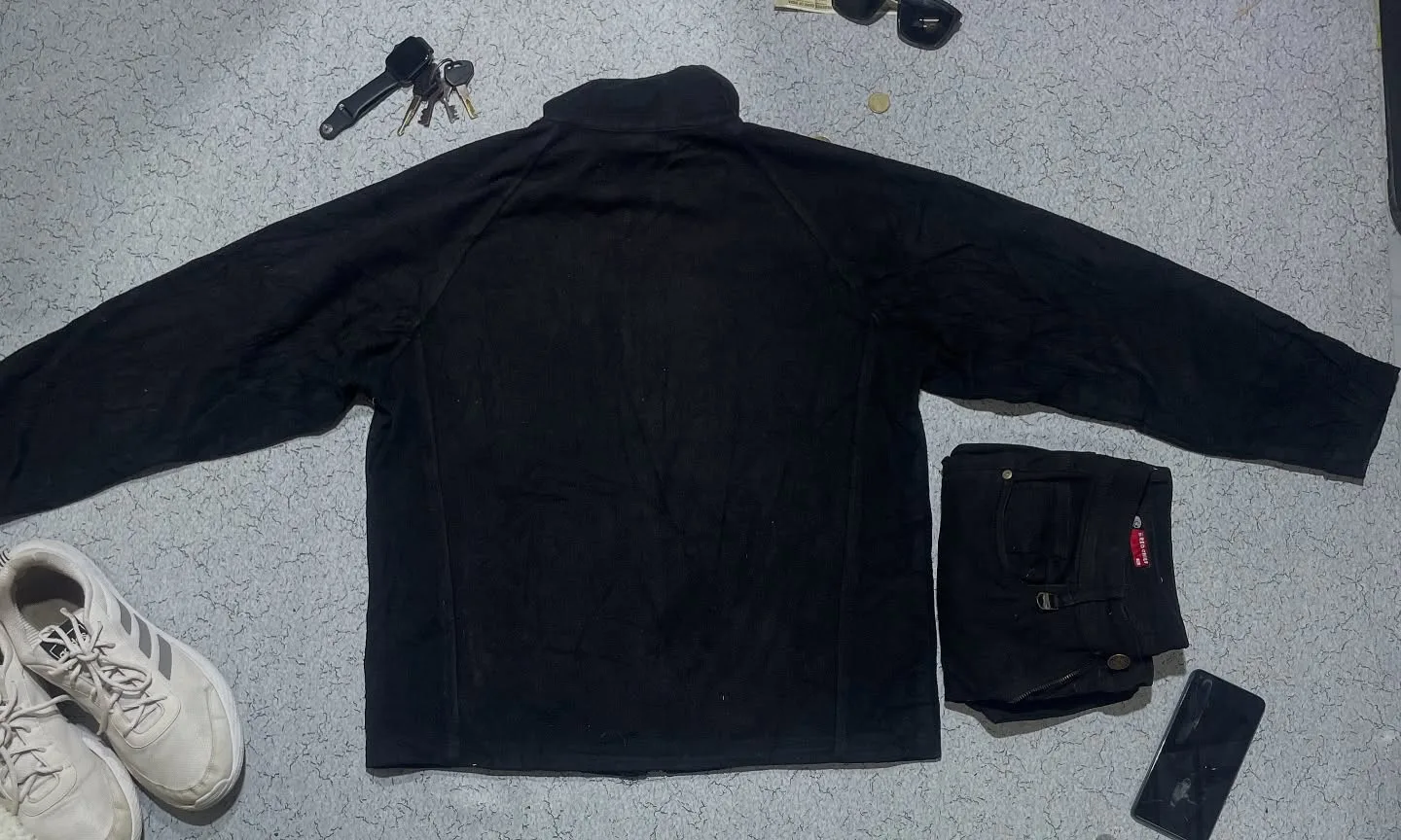 The North Face Wool Jacket Size Xl Black Colour