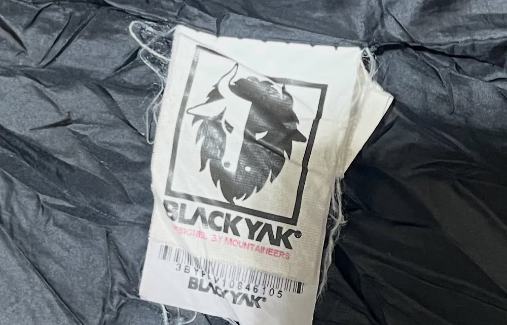 Blackyak Puffer Jacket Size M Black