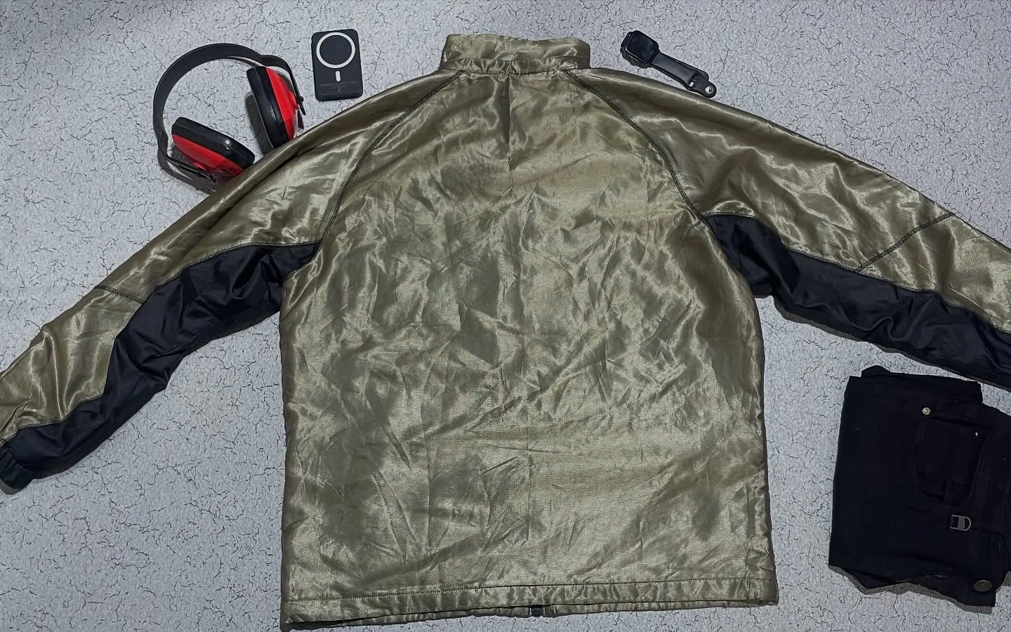 Asics Winter Jacket Silver Gold XXL